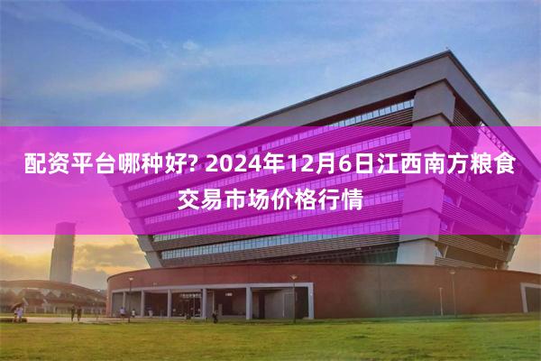 配资平台哪种好? 2024年12月6日江西南方粮食交易市场价格行情