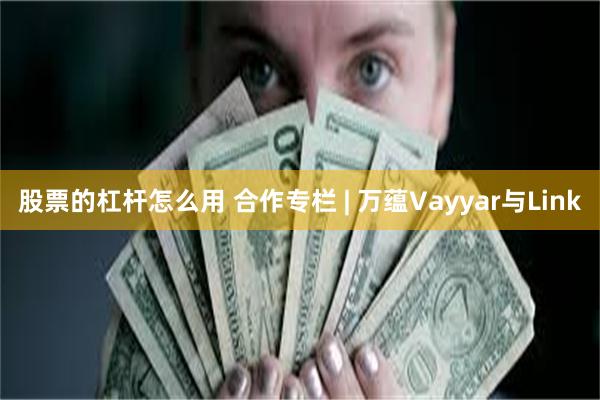 股票的杠杆怎么用 合作专栏 | 万蕴Vayyar与Link