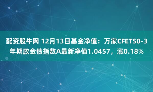 配资股牛网 12月13日基金净值：万家CFETS0-3年期政金债指数A最新净值1.0457，涨0.18%