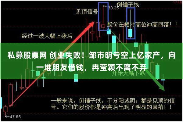 私募股票网 创业失败！邹市明亏空上亿家产，向一堆朋友借钱，冉莹颖不离不弃