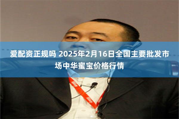 爱配资正规吗 2025年2月16日全国主要批发市场中华蜜宝价格行情